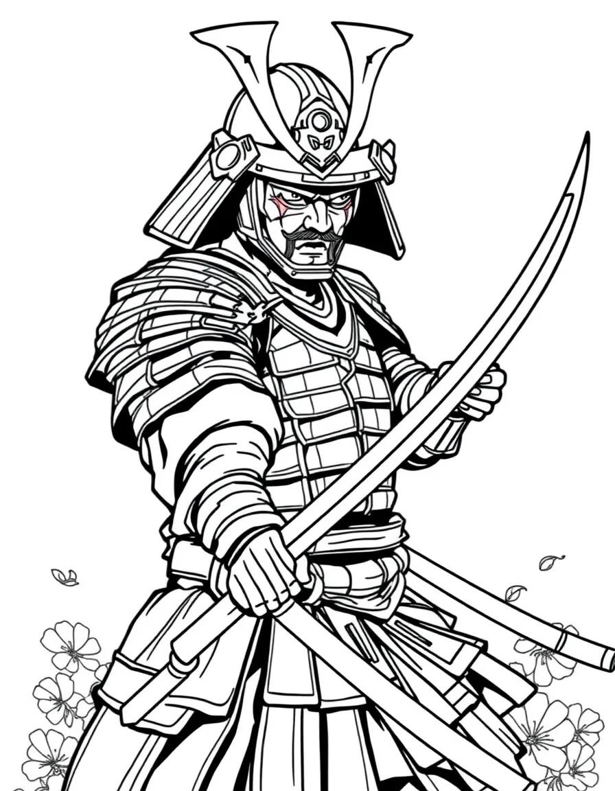 A samurai fan