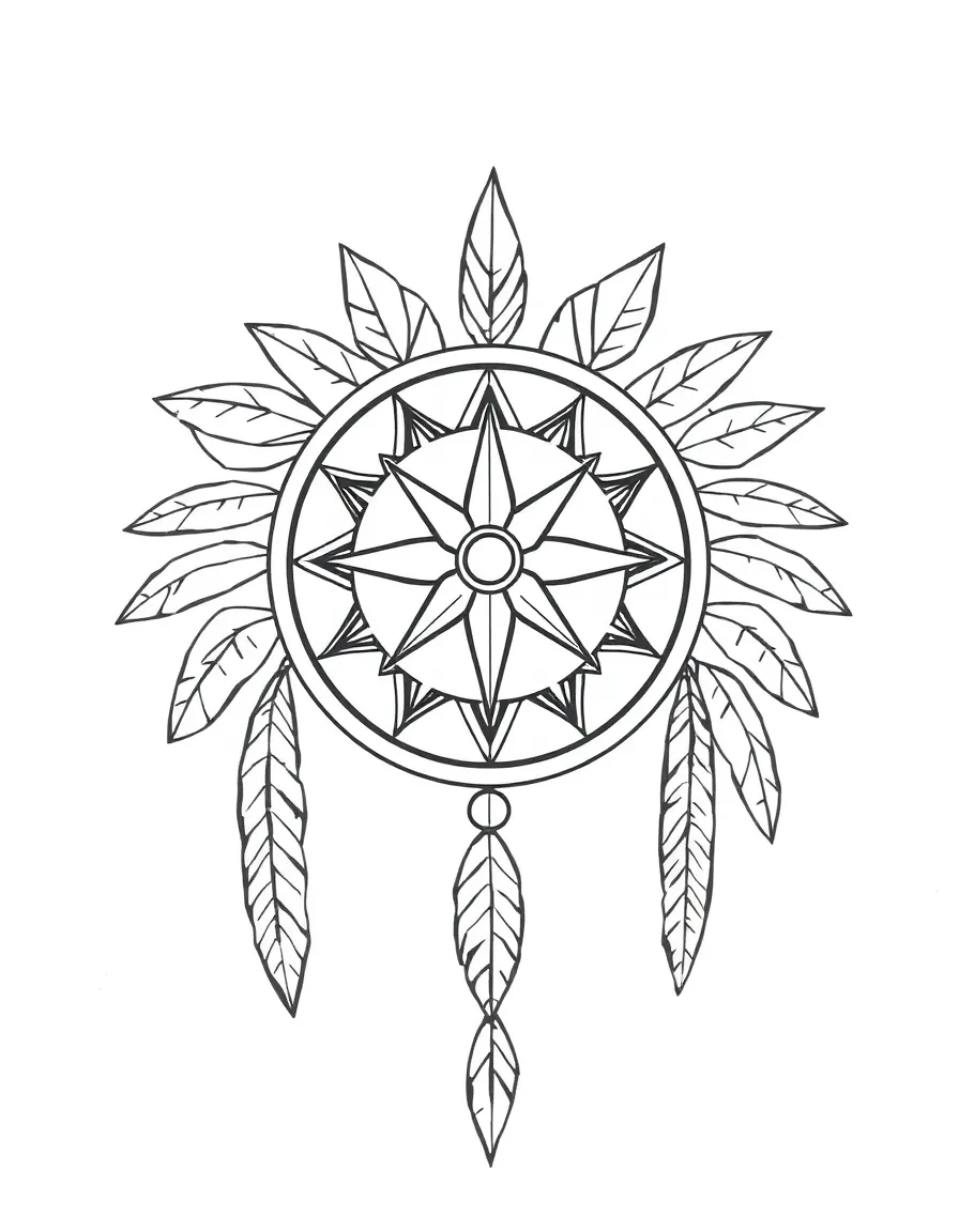 A Native American compass