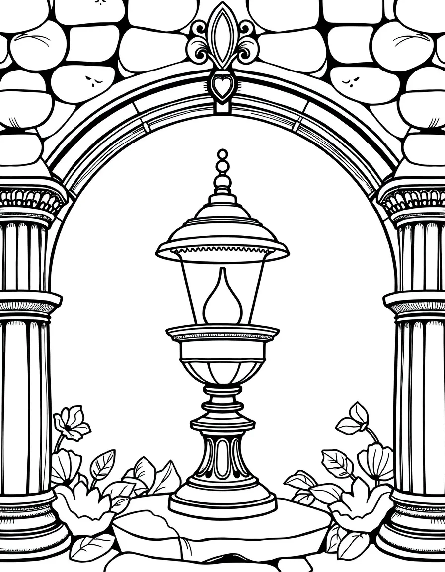 A Roman lamp