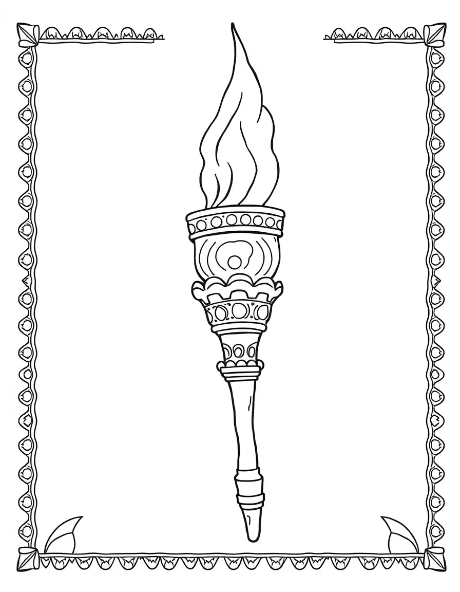 A Mayan torch