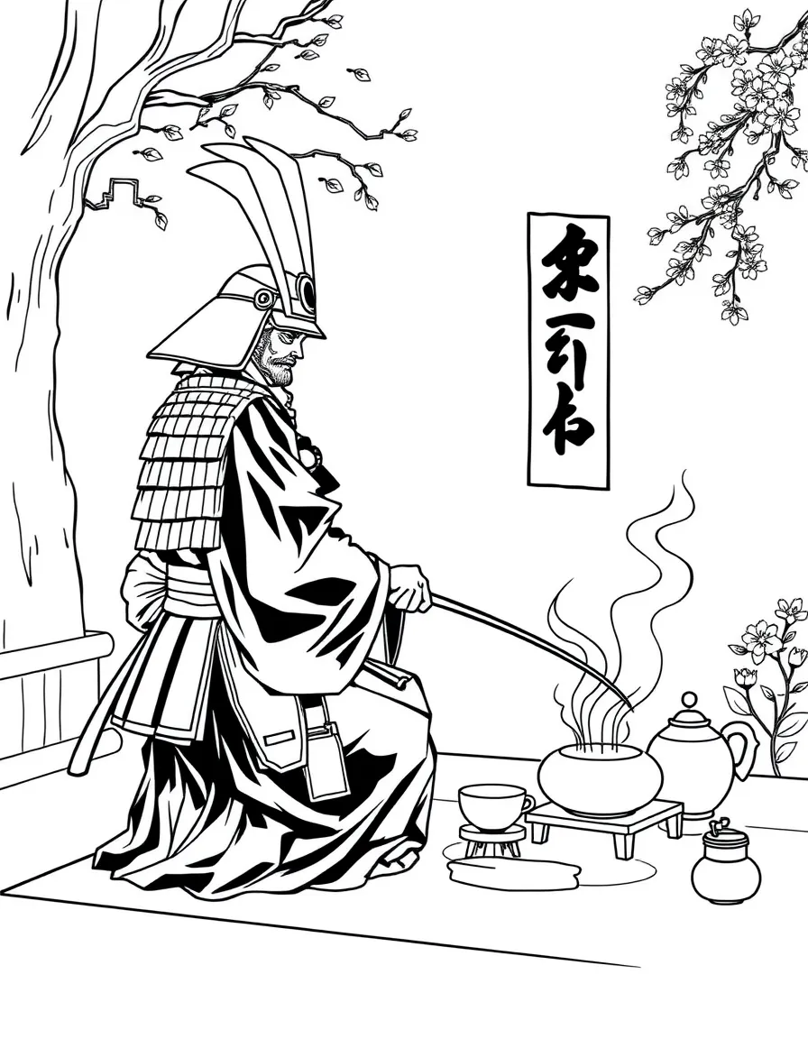 A samurai tea ceremony