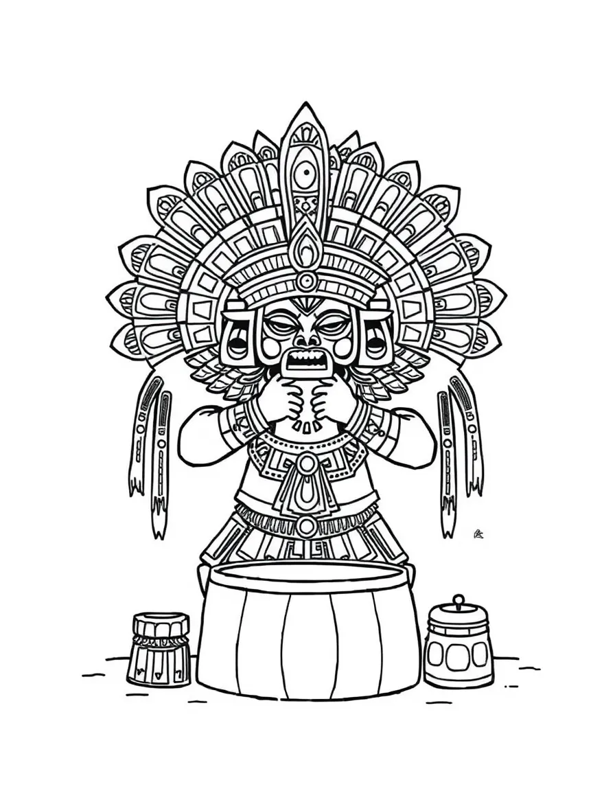 An Aztec ritual