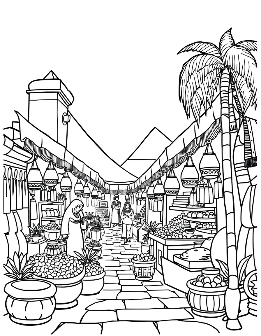 An Egyptian market