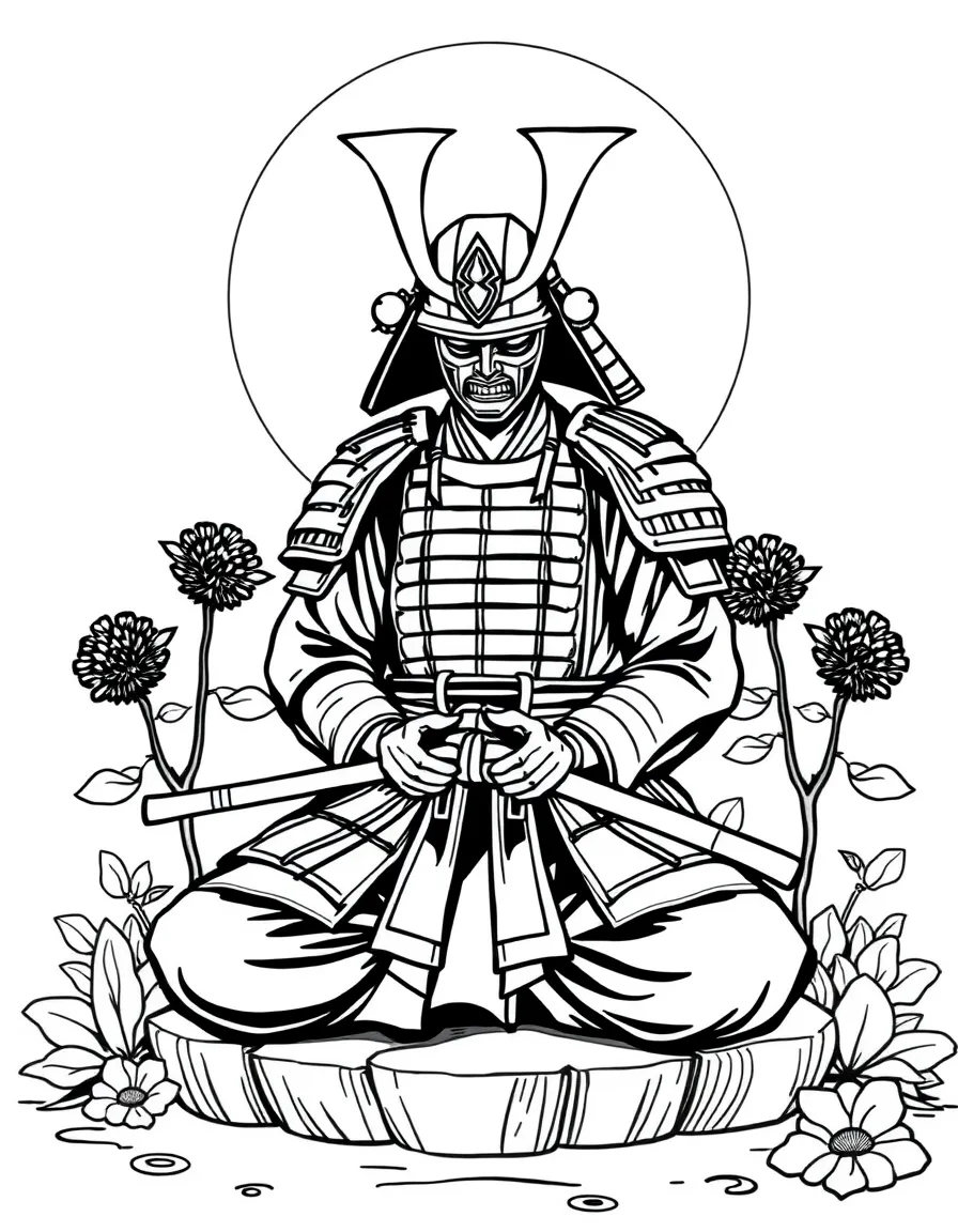 A samurai meditation garden