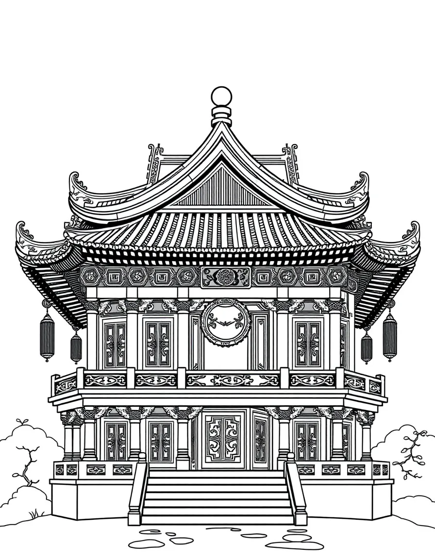 A Chinese temple