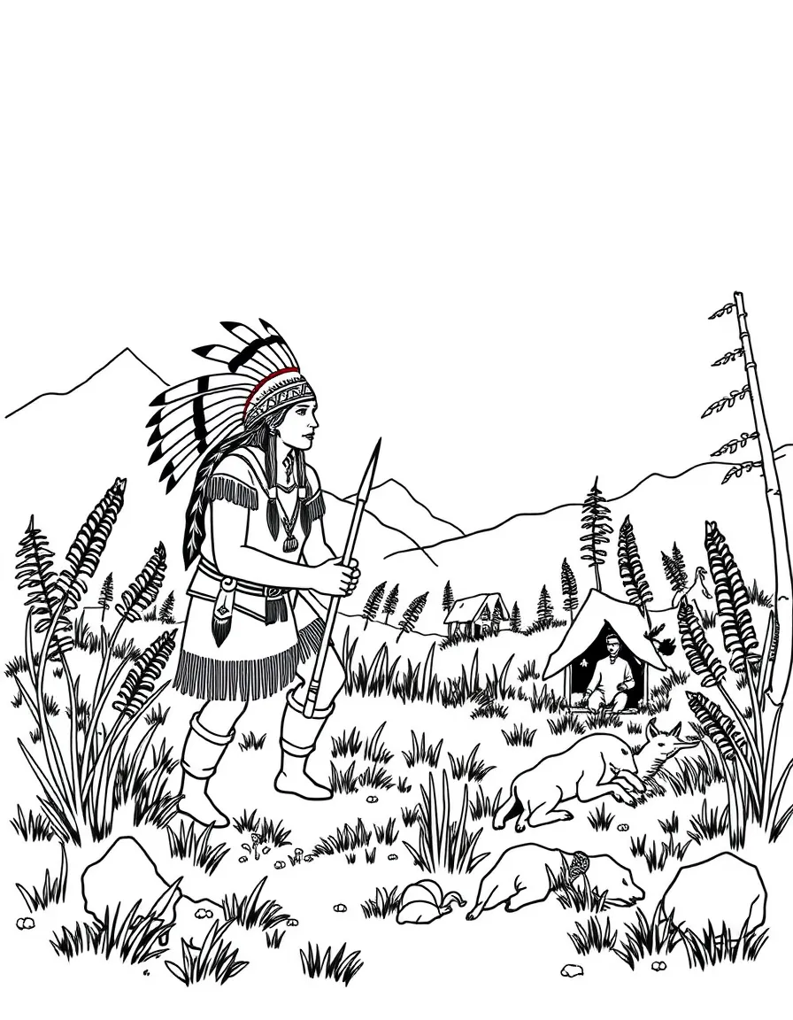 A Native American hunting ground