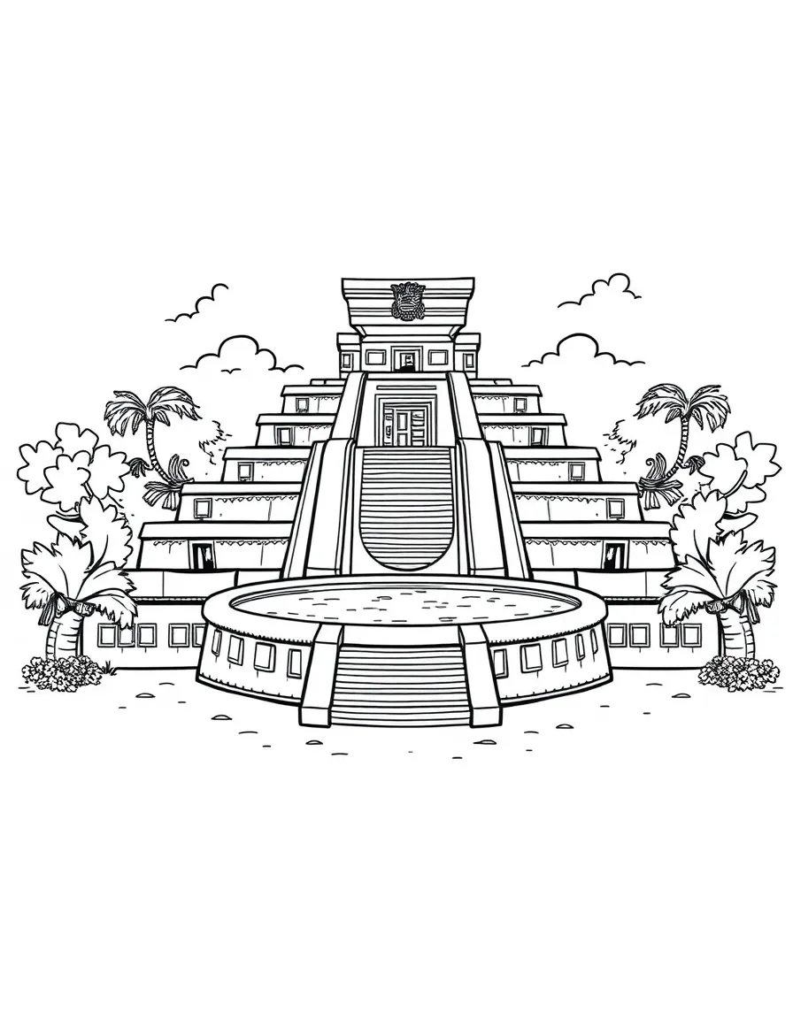 A Mayan ball court
