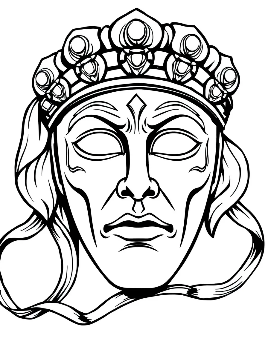 A Roman theatre mask