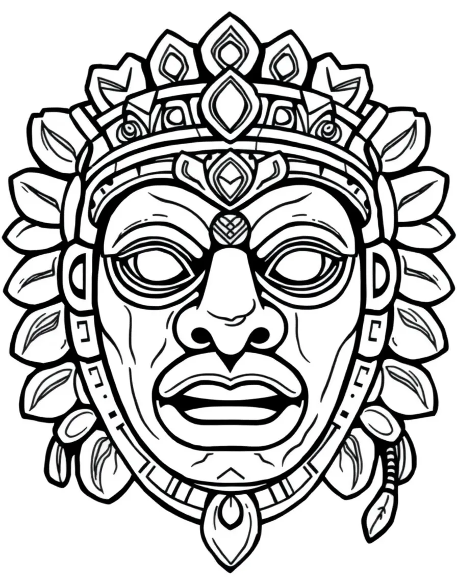 A Mayan jade mask