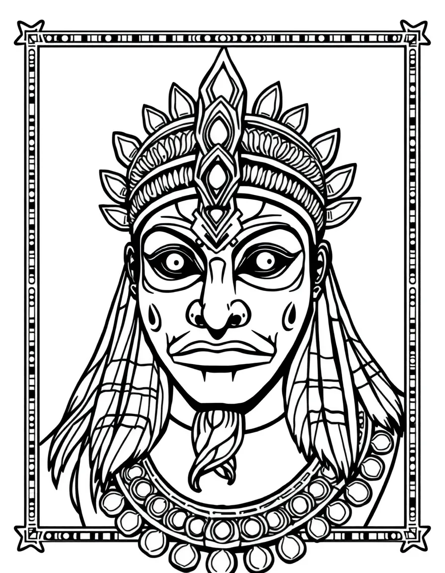 An Inca gold mask