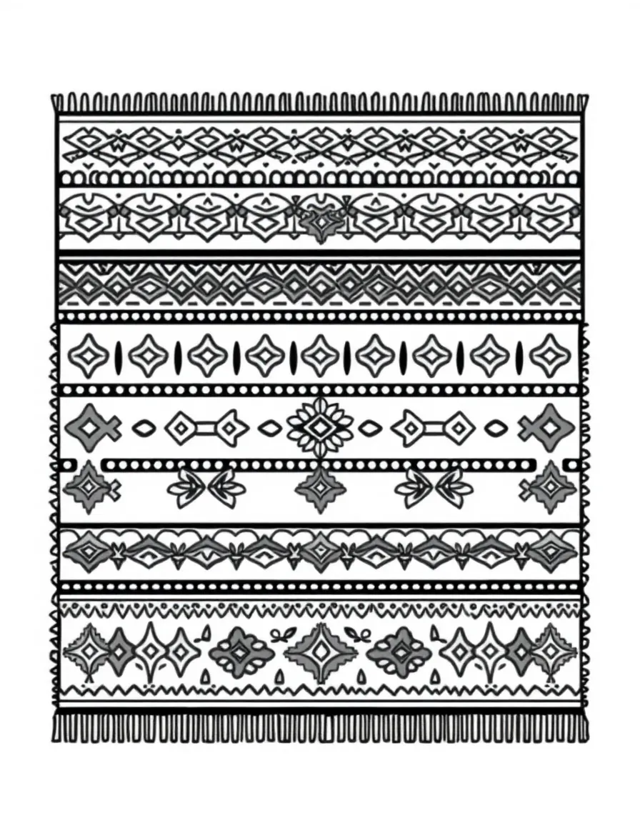 An Inca textile with patterns