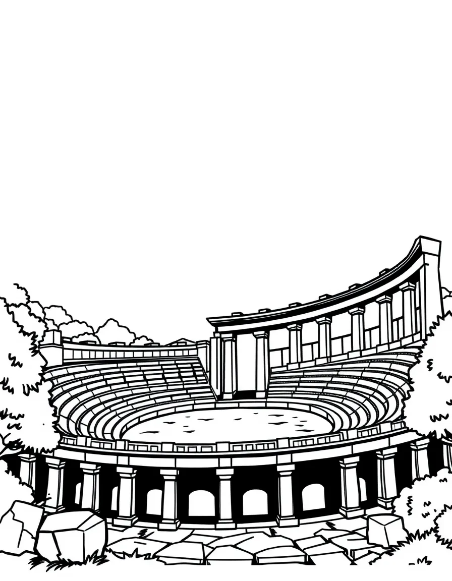 A Greek amphitheater