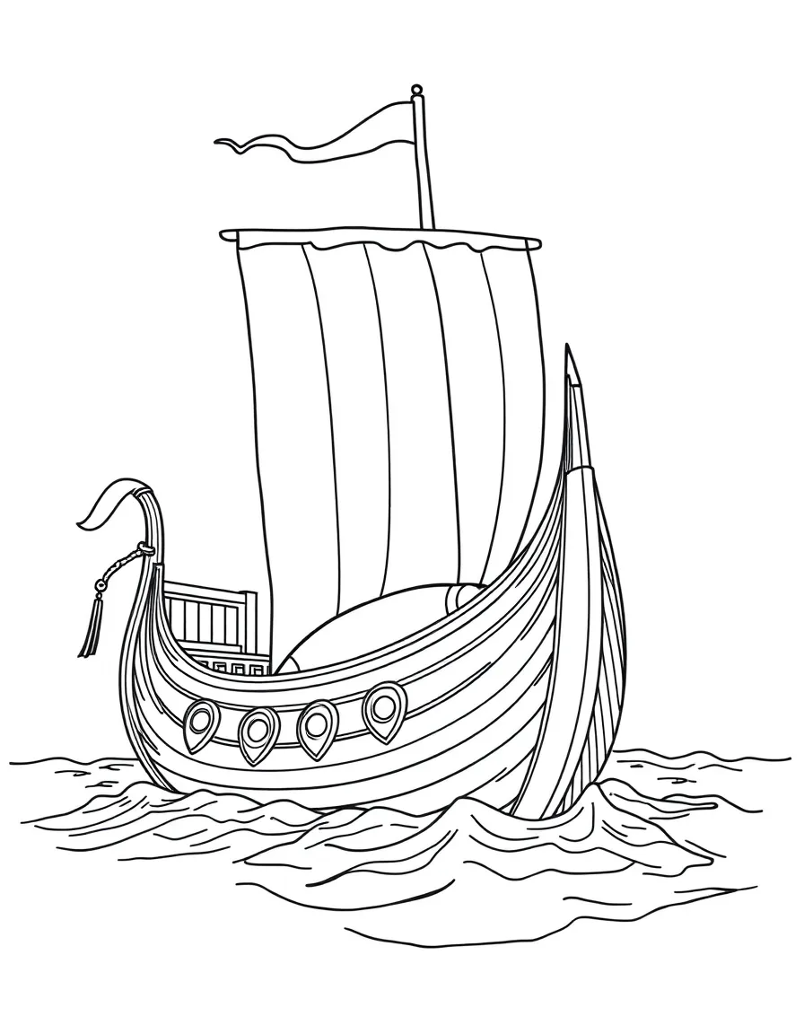 A Viking ship