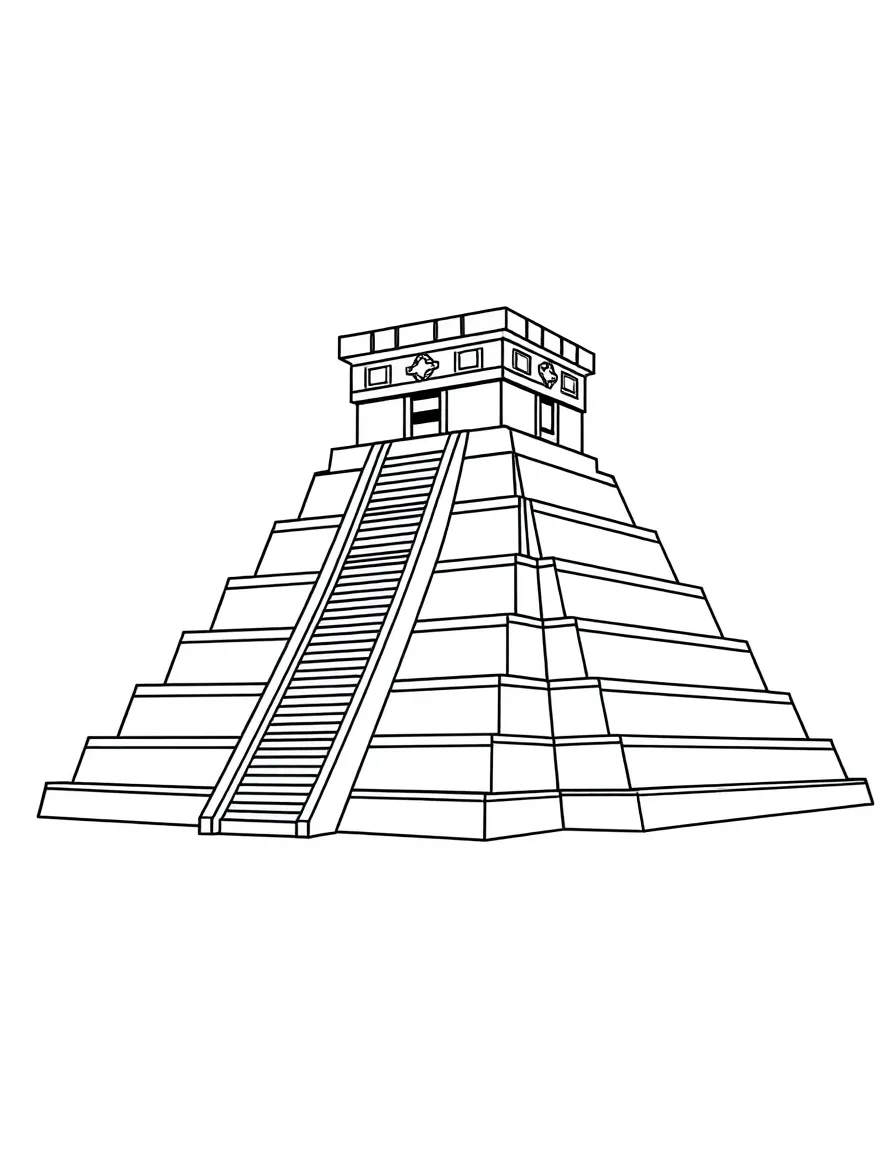 A Mayan pyramid