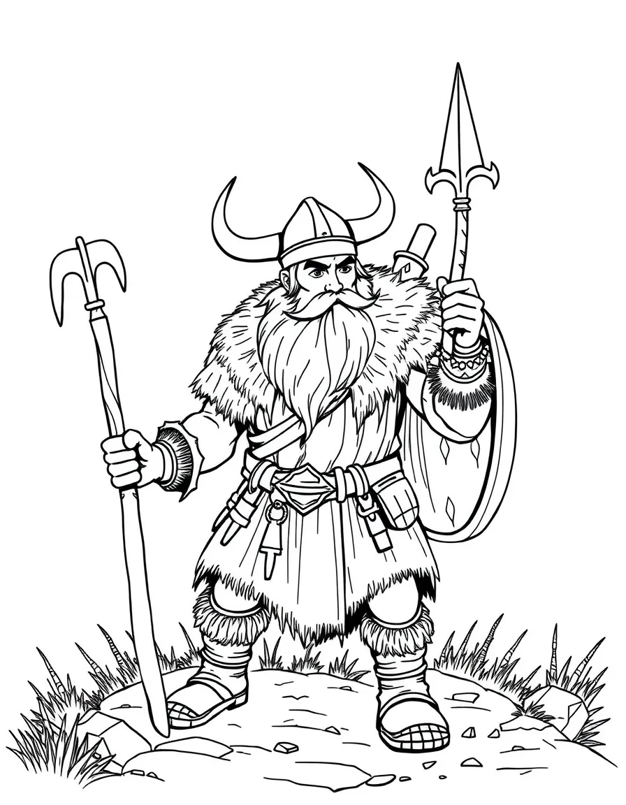 A Viking exploring