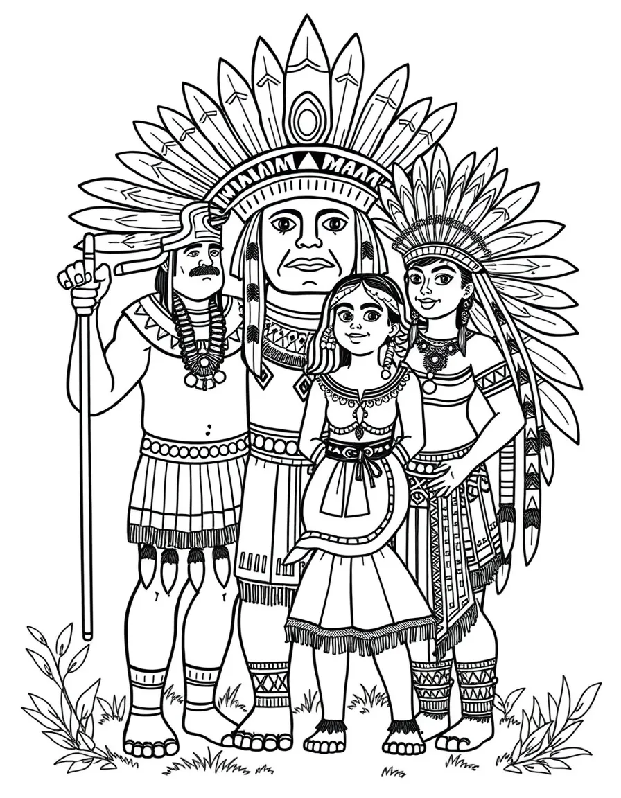 An Aztec family