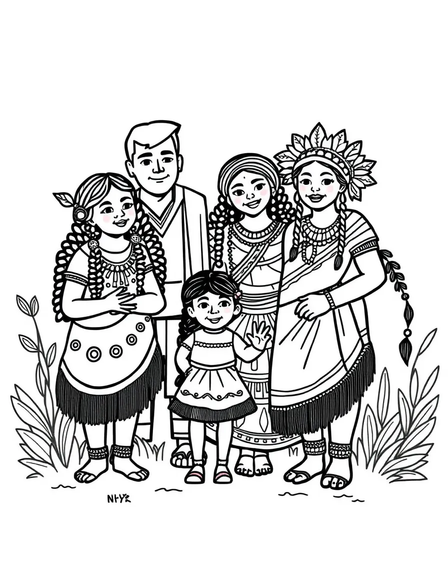 An Inca family
