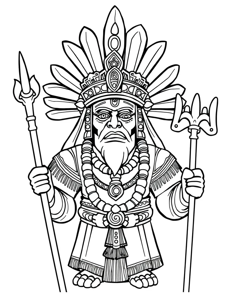 A Mayan priest