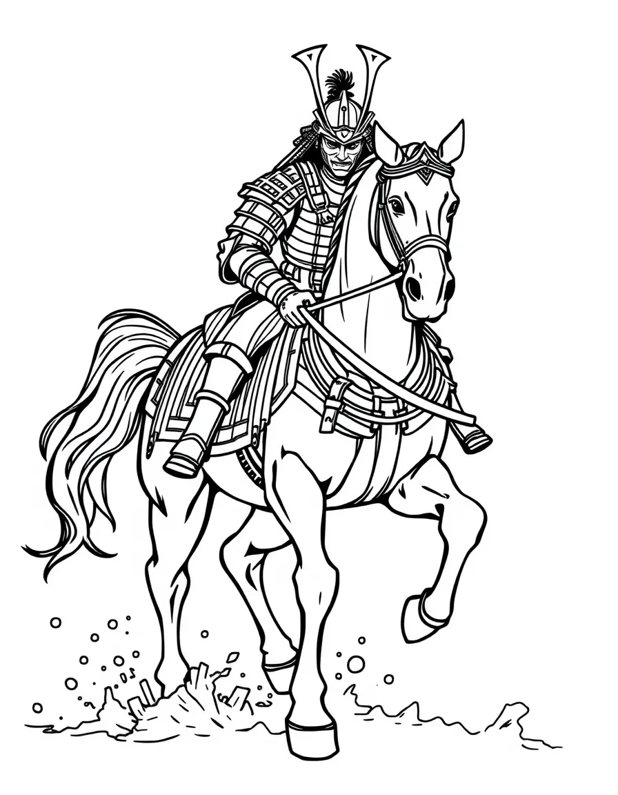 A samurai horse