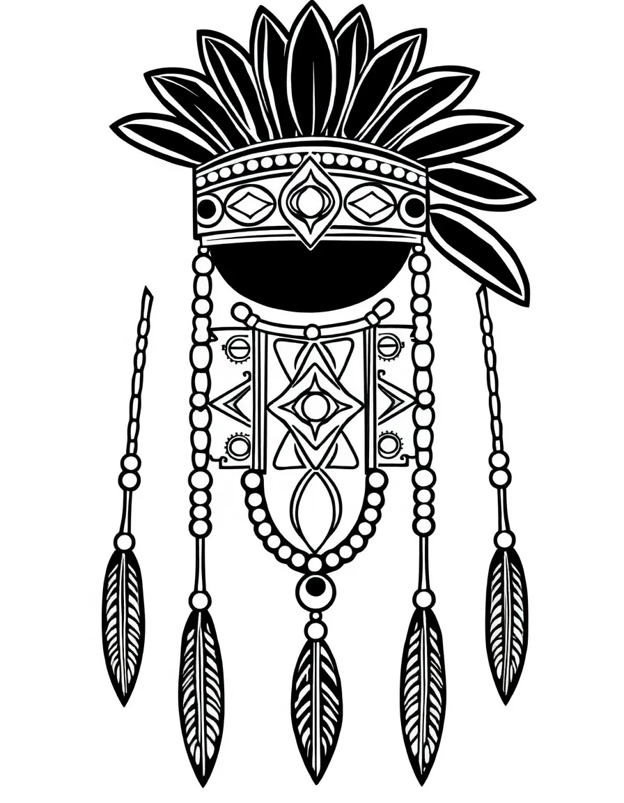 A Native American wampum