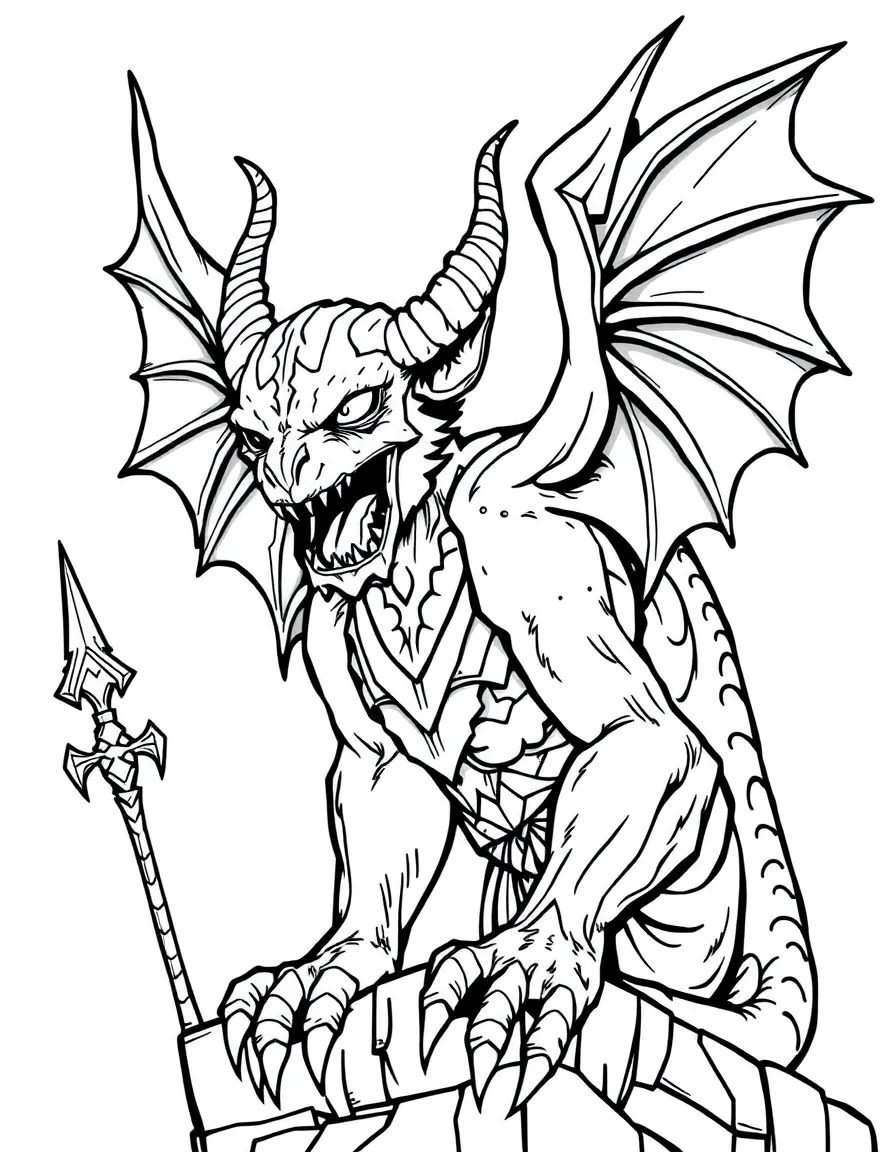 A medieval gargoyle