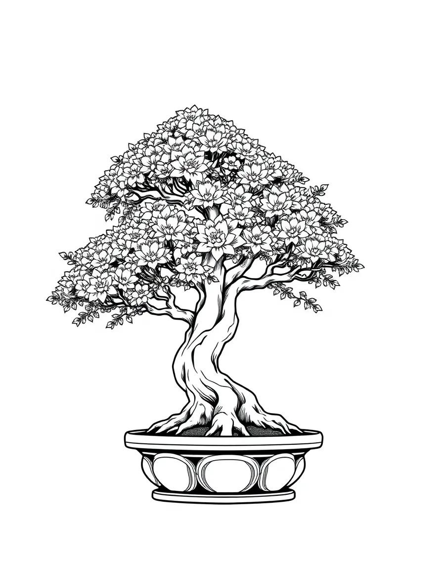 A samurai bonsai tree