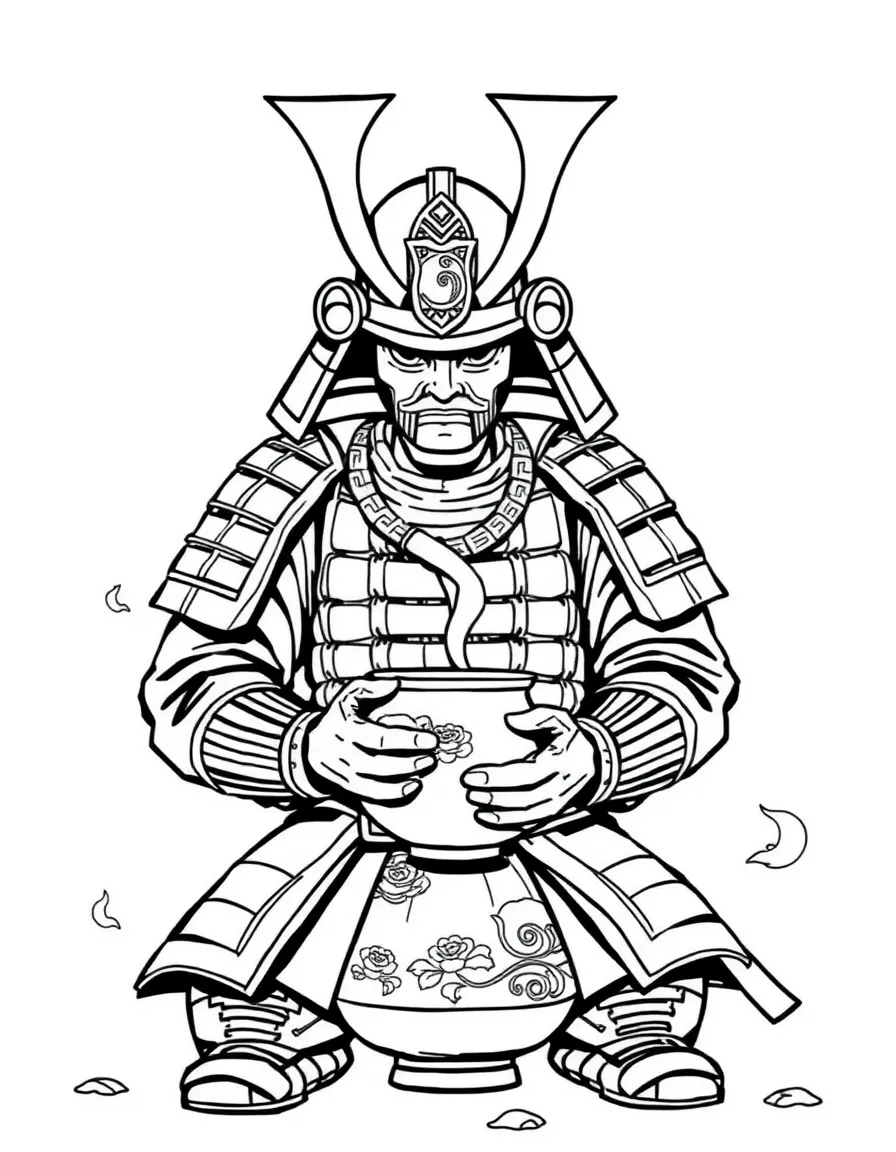 A samurai pottery for tea