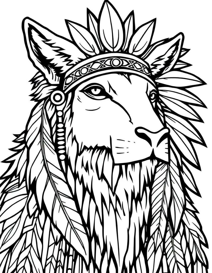 A Native American spirit animal