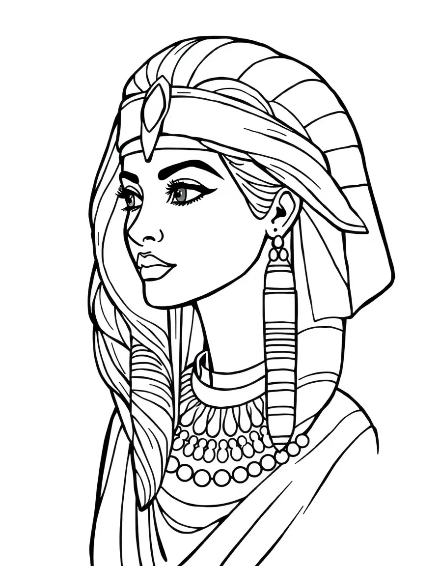 An Egyptian woman with a wig