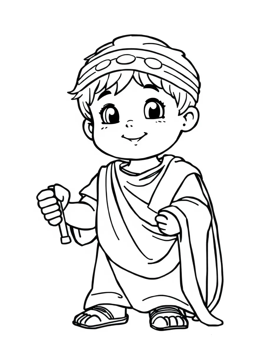 A Roman child playing