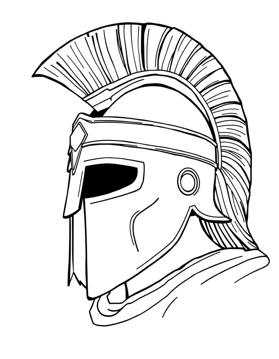 A Roman soldier's helmet
