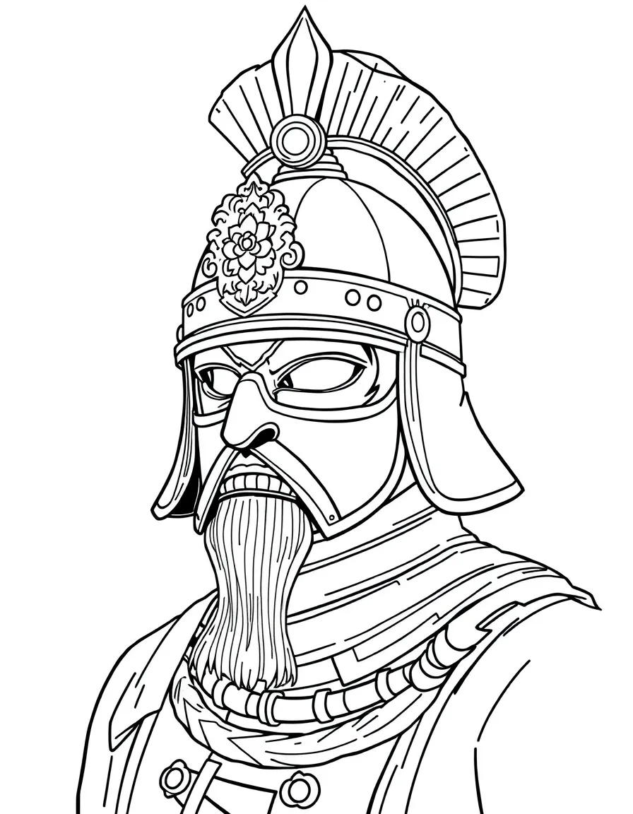 A Chinese general's helmet