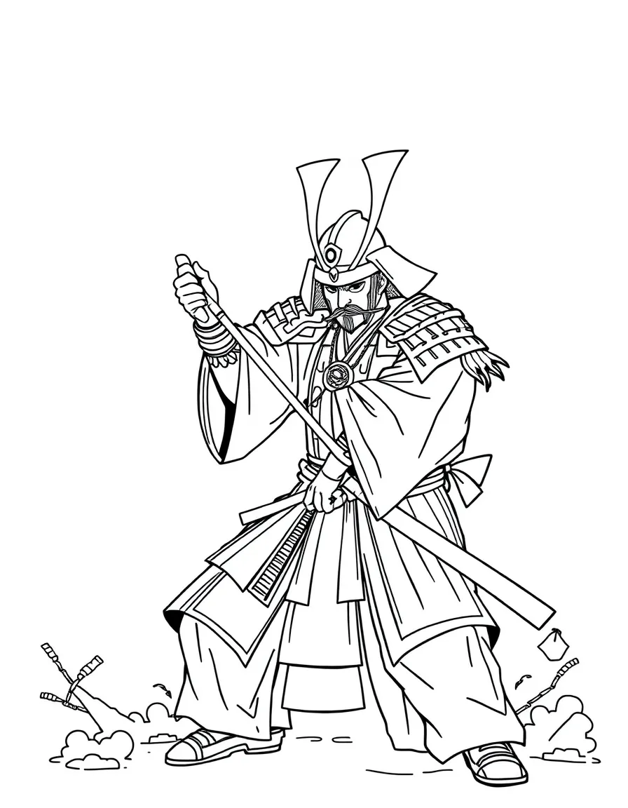 A samurai master teaching