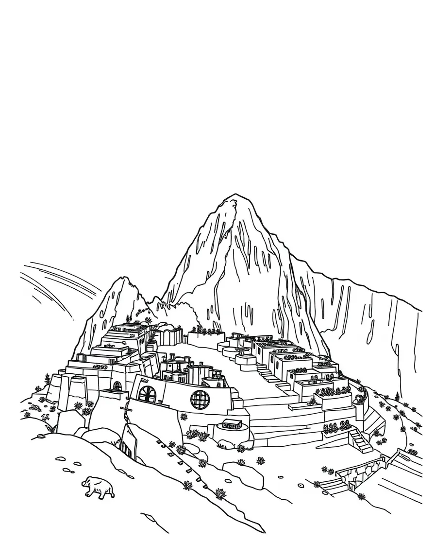 An Inca city of Machu Picchu
