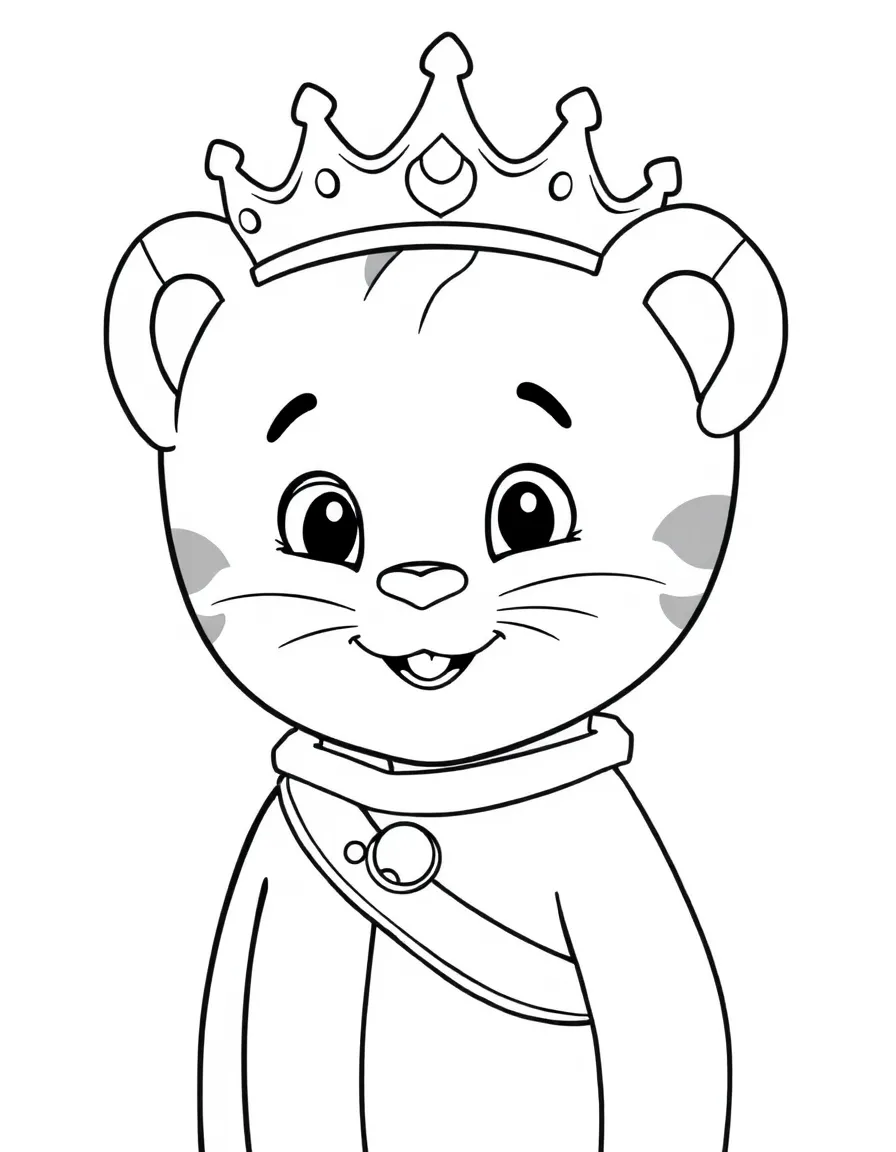 (Daniel Tiger TV show) Prince Wednesday wearing his crown.
