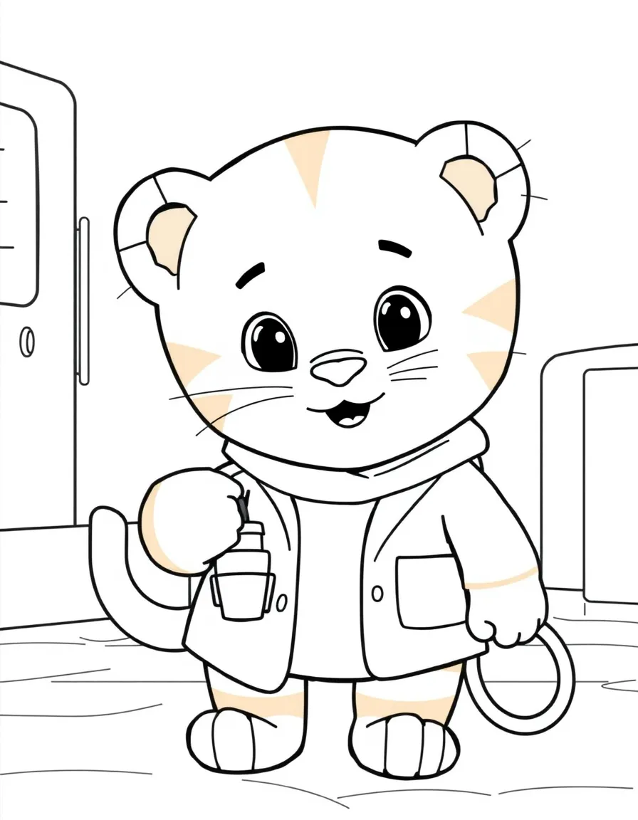 Daniel Tiger going to the doctor.