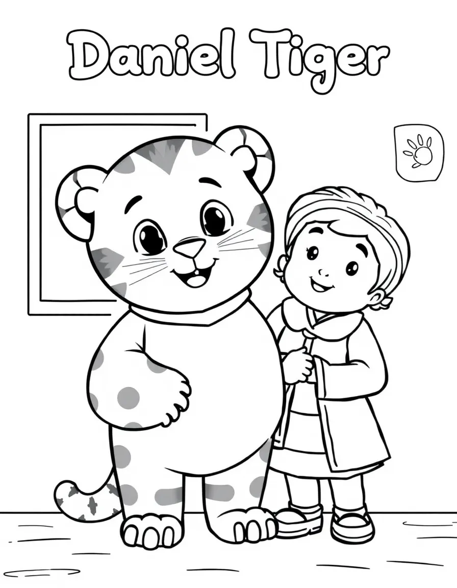 (Daniel Tiger TV show) O the Owl and Teacher Harriet at school.
