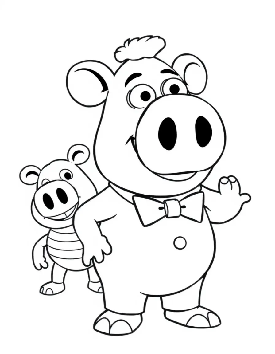 (Toy Story characters) Hamm as Dr. Porkchop.