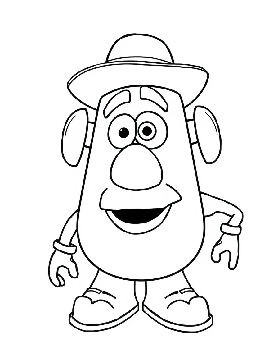 (Toy Story characters) Mr. Potato Head losing an eye.