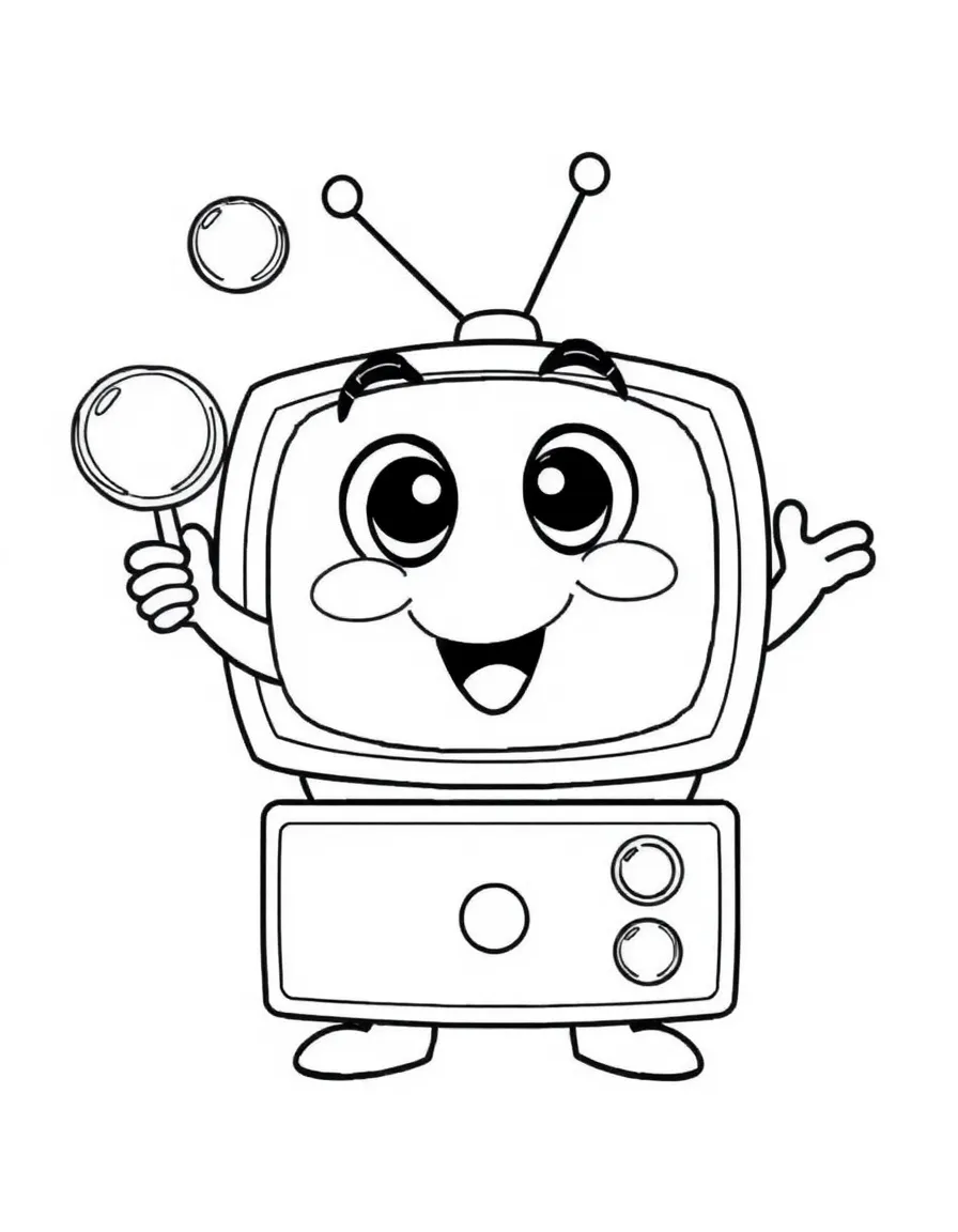 (Bluey TV show) Bingo with a bubble wand.