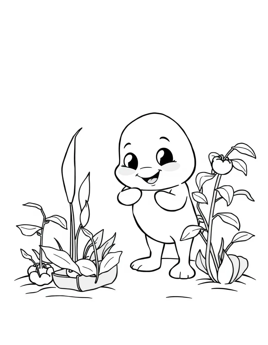 (Bluey TV show) Chilli gardening.