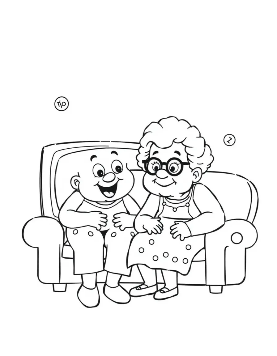 (Bluey TV show) Bingo and Granny Janet.