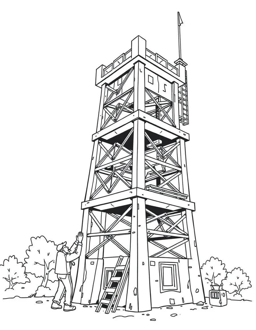 (Bluey TV show) Winton building a tower.