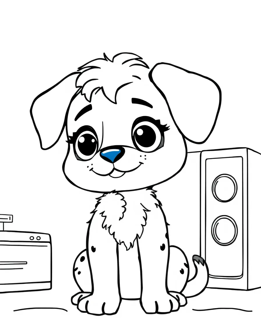 (Bluey TV show) Coco thinking.