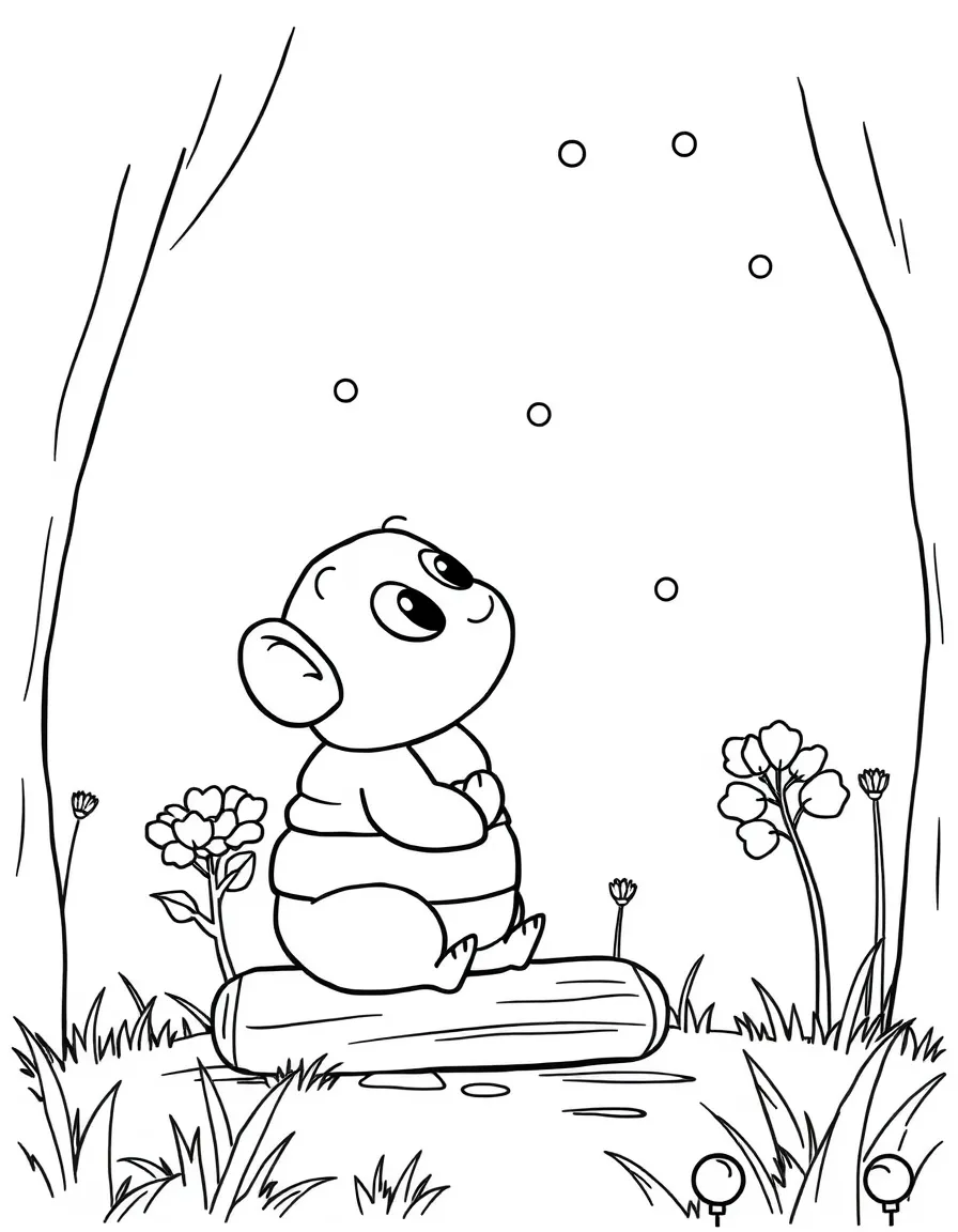 (Bluey TV show) Honey looking at the sky.