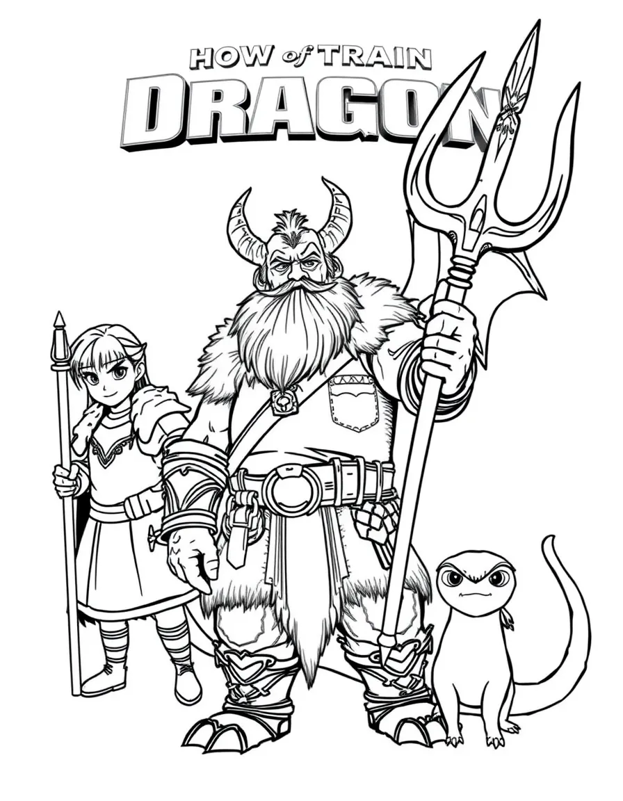 (characters in "How to Train Your Dragon") Stoick the Vast.