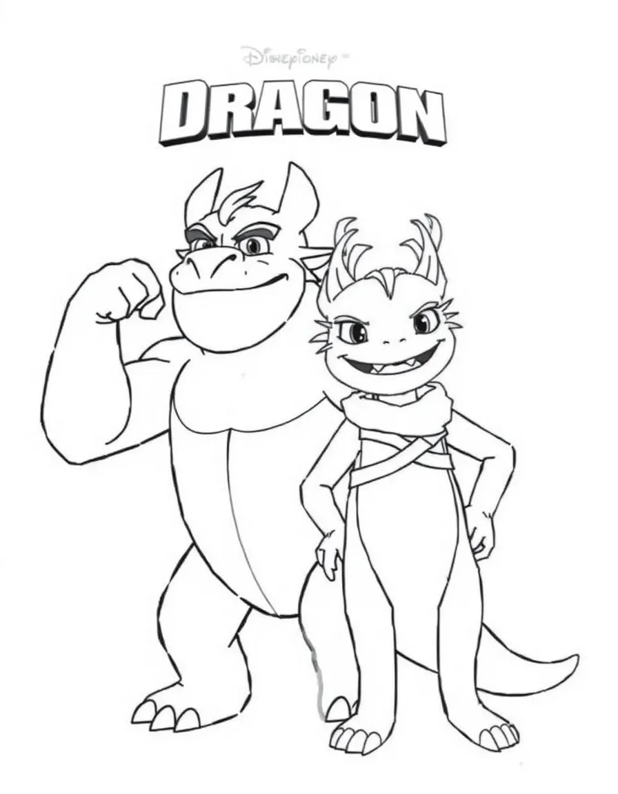 (characters in "How to Train Your Dragon") Snotlout flexing with Hookfang.