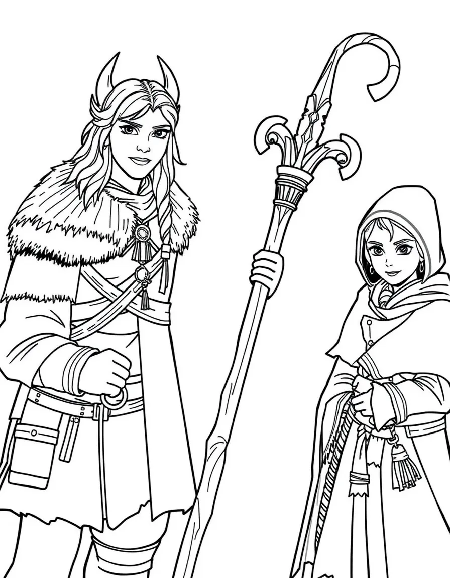 (characters in "How to Train Your Dragon") Valka's staff.