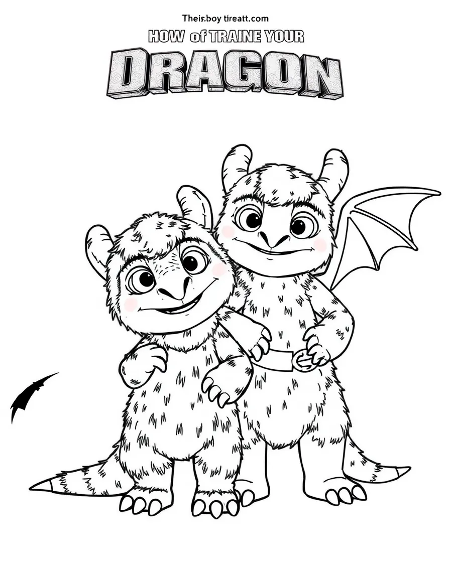 (characters in "How to Train Your Dragon") Ruffnut and Tuffnut causing mischief.