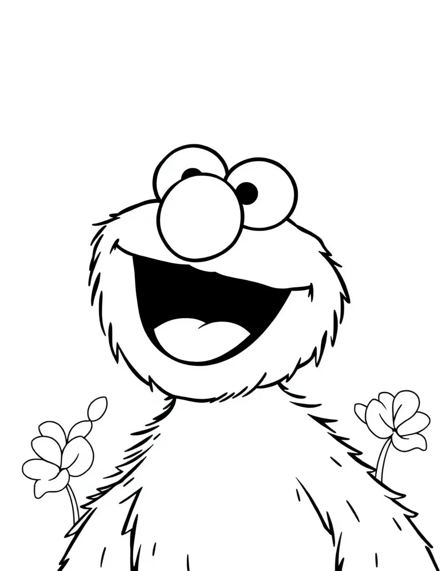 (Sesame Street) Elmo laughing.